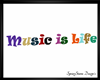 Music Is Life~Multi Colo