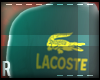 Lacoste. teal