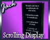 Scrolling wall display