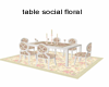table social floral 