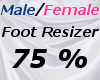 Male/Fem Foot Scaler 75%