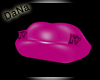 {D}PVC Pink Lips Sofa