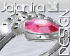 wedding ring deko pink