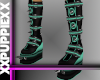 Spiked Boots Teal