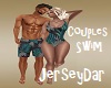 Couples Swimsuit Aqua