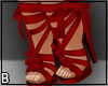 Red Silk RIbbon Heels