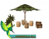 Bamboo Palm Tree Table