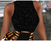 TOP BLACK SPARKLE CROP