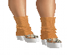 Fall Orange Plaid Boots