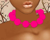 L4.pink bead necklace