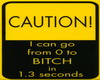 caution shirt woman
