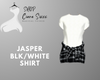 Jasper BLK/White Shirt