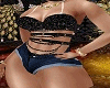 *LH* Jeans Top brilho BF