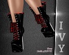 IV.PVC RedBlack Boots