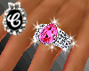*CY*Diamond Pink-Ring