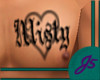 J5|Misty Chest Tattoo