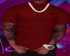 Burgundy hollister polo