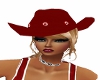 Dark Red Cowgirl Hat