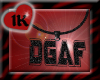 !!1K DGAF BLACK NECKLACE