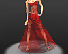 red lace ball dress