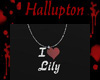 i love lily necklace