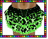 {Lime Leopard Skirt}