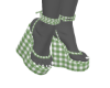 Green Picnic Wedge