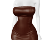 DV Leather Dress Brown