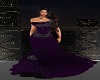 Dark Purple Diamond Gown
