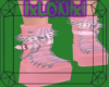 [L] Pink Goth Boots