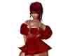 paloma fur shrug red