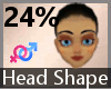 Head Scaler Shape 24% FA