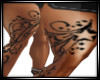 xbm Star thigh tattoo