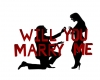 Marry Me Red  Auto Sign