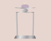 Lilac Candle on Pedestal