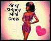 Pinky Stripey Mini Dress