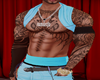 skyblue tank + tats