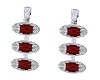 Ruby Diamond Dangles