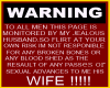 WARNING STICKER WIFE