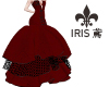 wine full dress|IRIS