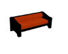 Orange Contemp Loveseat
