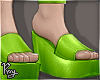    Green Sandals