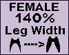 Leg Thigh Scaler 140% Fe