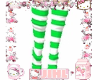 Socks Green White