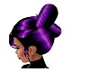 Purple Updo Side bangs