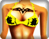 Toxic Yellow Bikini Top