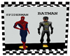 couples spiderman & batm