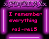 I Remember Everything