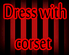 Red striped corset