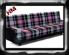 !HM! Pink Plaid Couch